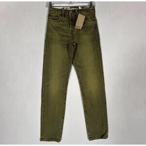 Levi's NEW Wedgie Icon Jeans Womens 24 Irregular Straight Button Fly Denim NWT